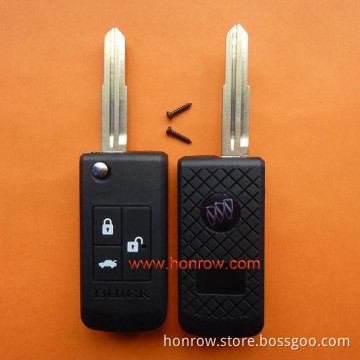 Buick 3 Button modified Filp Remote Key Shell
